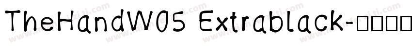 TheHandW05 Extrablack字体转换